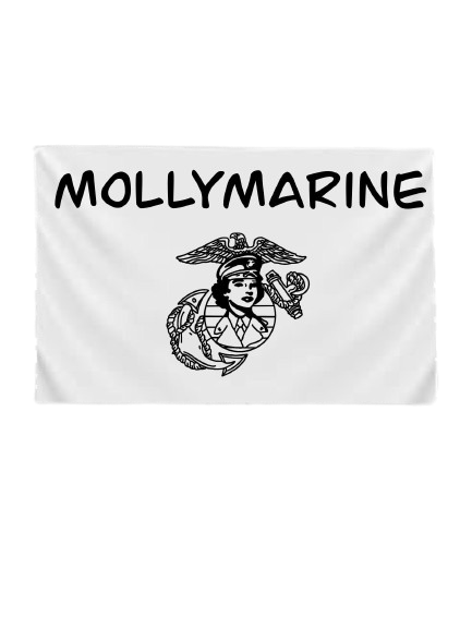"MOLLYMARINE" Custom Flag